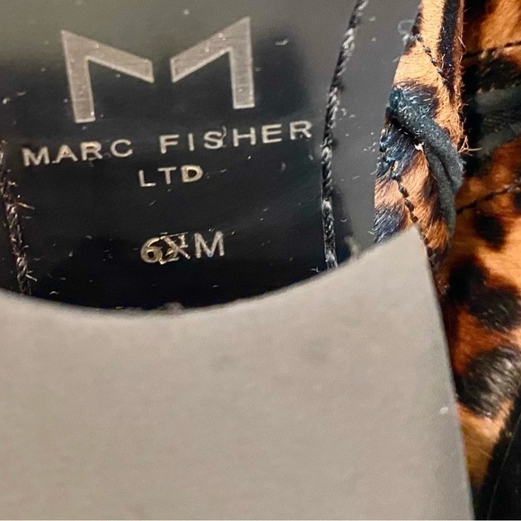 NWOT — Marc Fisher Dalaranly Calf Hair Leopard Print Bootie Size 6.5 M - Picture 9 of 11